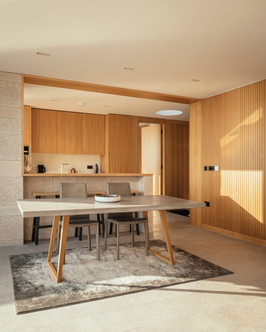 Interior view of dining space