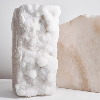 Building blocks with crystals
