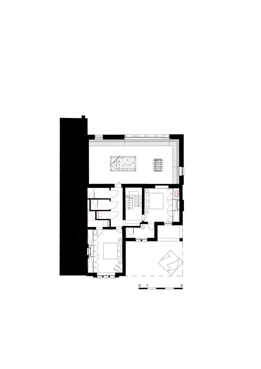 First floor plan by Declerk-Daels Architecten