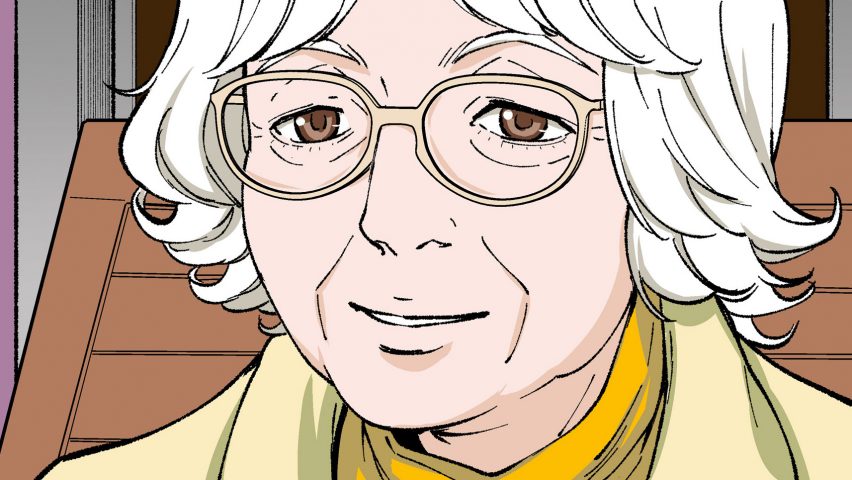 Manga illustration of Denise Scott Brown