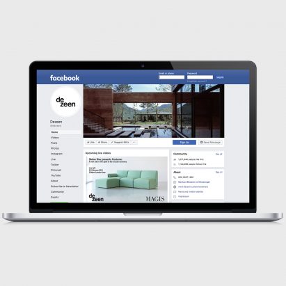 Dezeen Facebook blocked in Australia