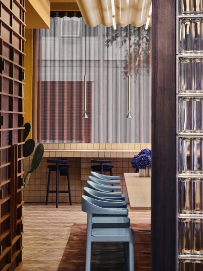 Glass-clad meeting room