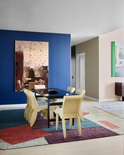 Kitchen and dining area from San Francisco penthouse exhibition by Gabriel & Guillaume