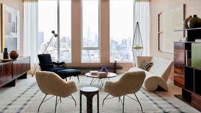 Living room of Fifteen Fifty penthouse by Gabriel & Guillaume