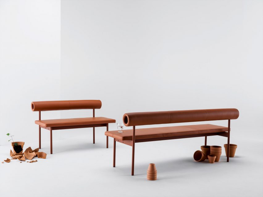 Font seating system sofa