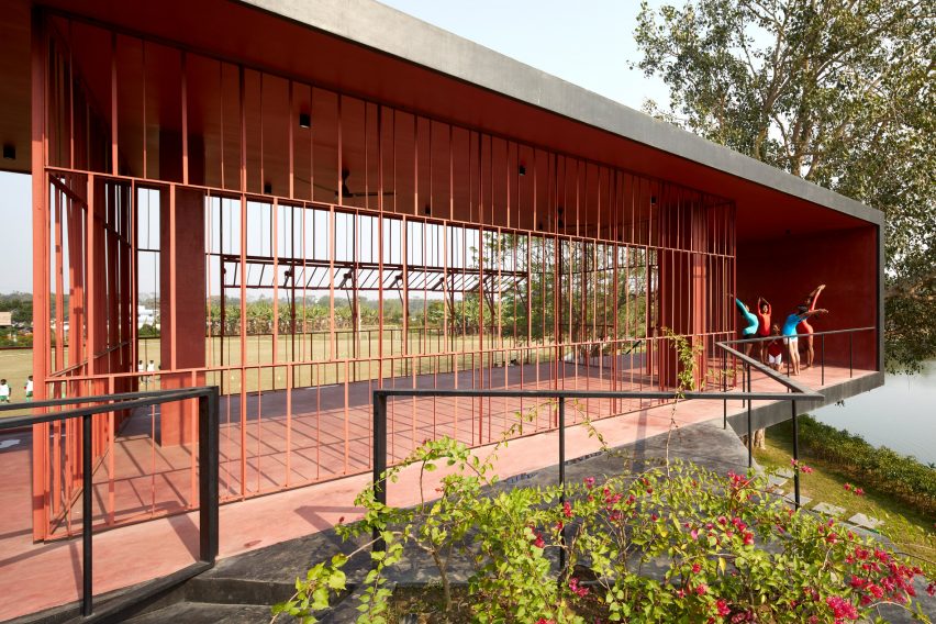 Football Club House in Bansberia, India, by Abin Design Studio