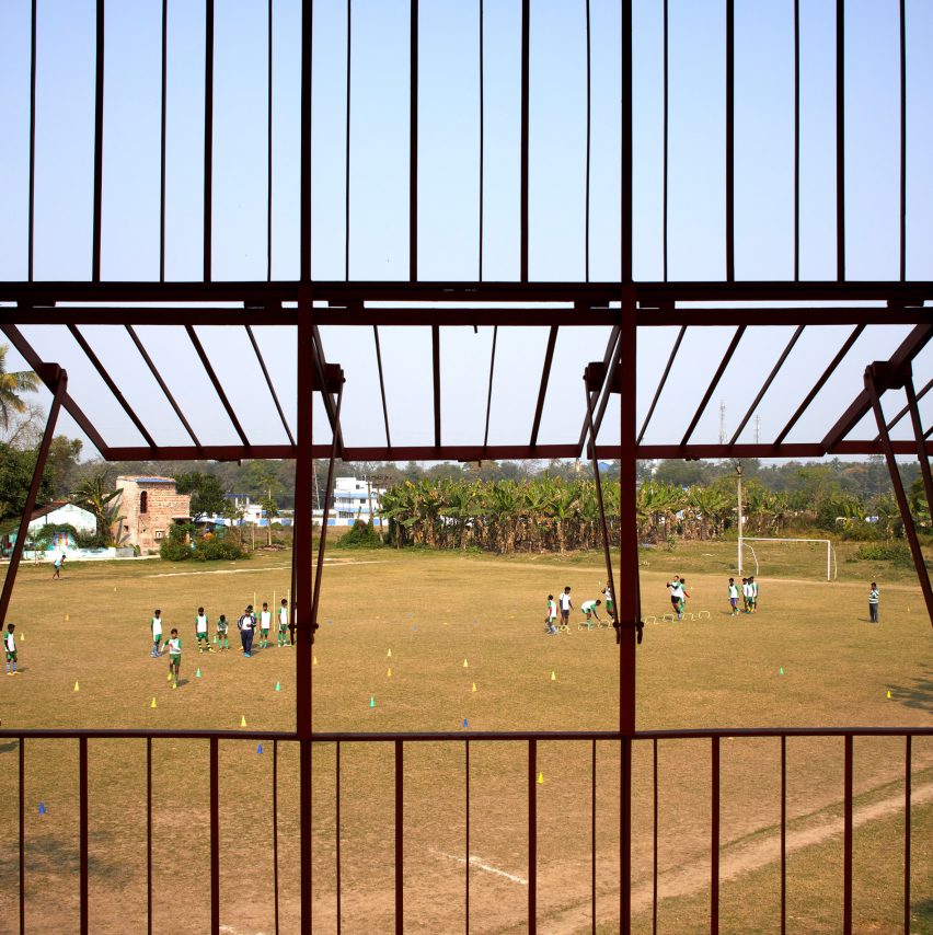 Football Club House in Bansberia, India, by Abin Design Studio
