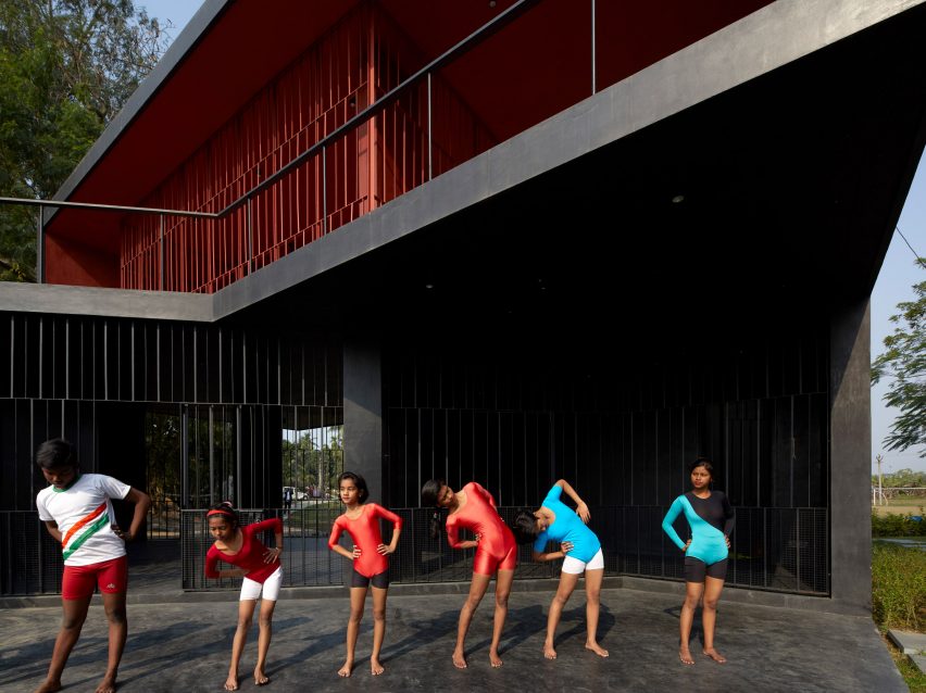Football Club House in Bansberia, India, by Abin Design Studio