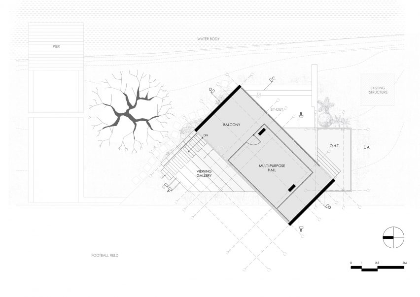 Football Club House in Bansberia, India, by Abin Design Studio
