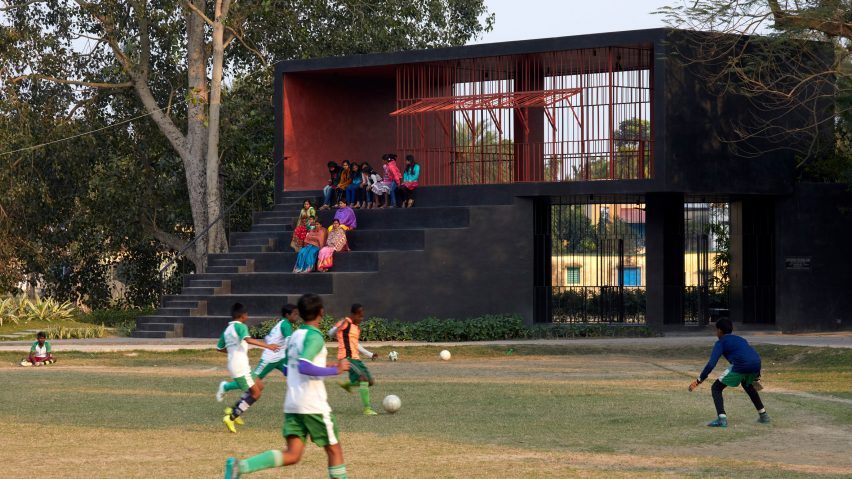 Football Club House in Bansberia, India, by Abin Design Studio