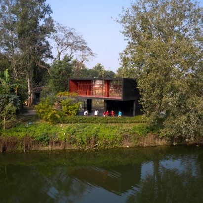 Football Club House in Bansberia, India, by Abin Design Studio