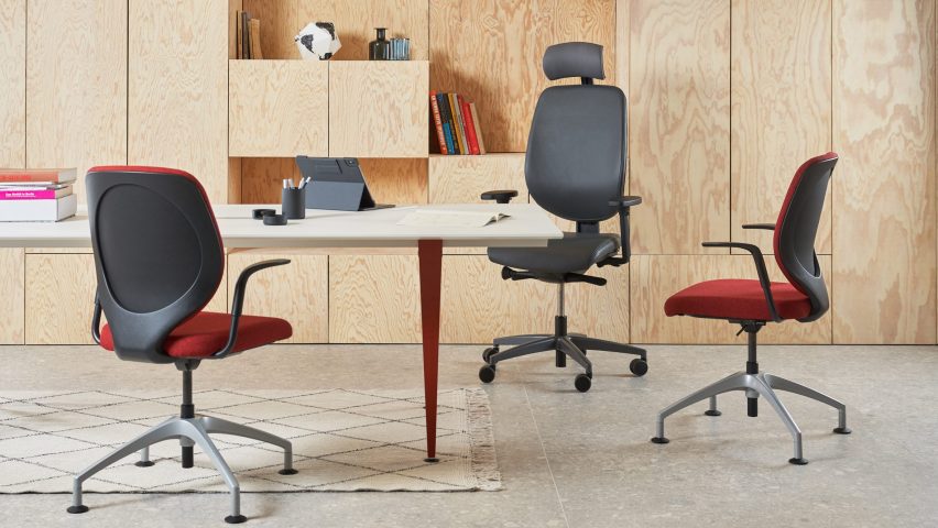 Giroflex 353 Swivel and Conference chairs in an office