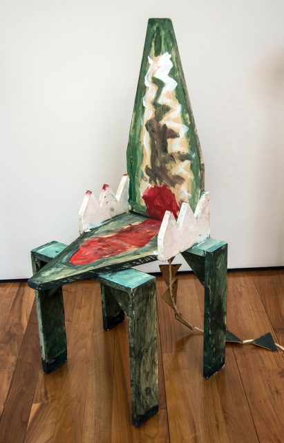 Alligator-shaped seating design from Bruce Edelstein's workshop at Trinity School