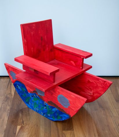 Boat-shaped seating design from Bruce Edelstein's workshop at Trinity School