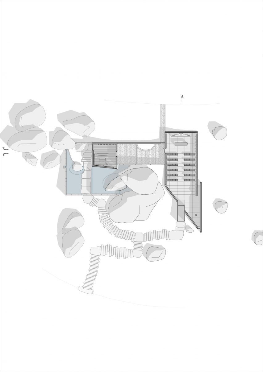 Floor plan for the Chapel and Meditation Room by Nicholas Burns