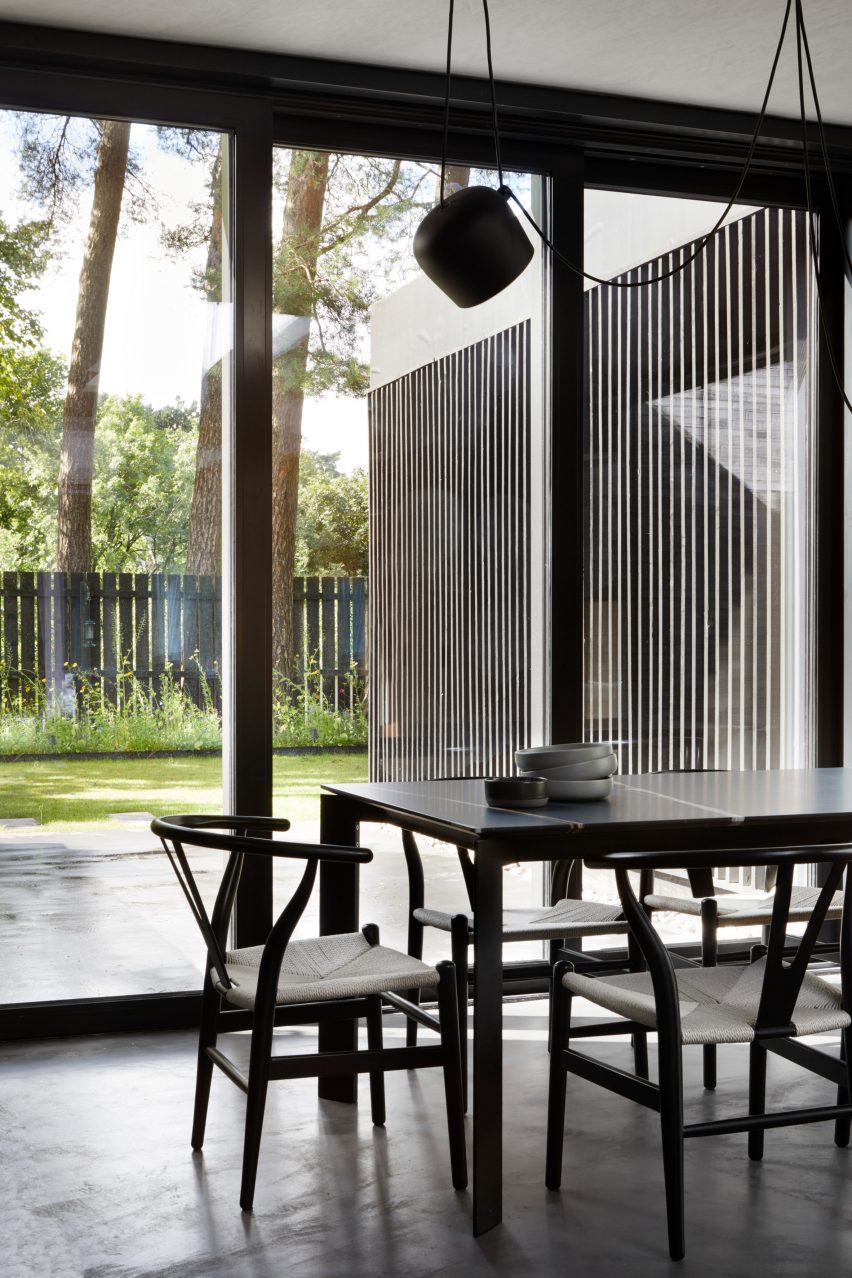 The dining room of a House in Bearsden by McGinlay Bell