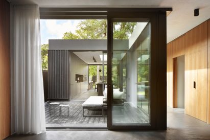 The entrance to a courtyard within a house in Glasgow