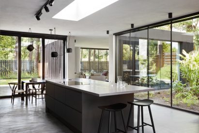 A minimalist kitchen within a house in Glasgow