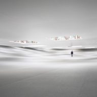 Openings in its roof allow sunlight and rain to enter 