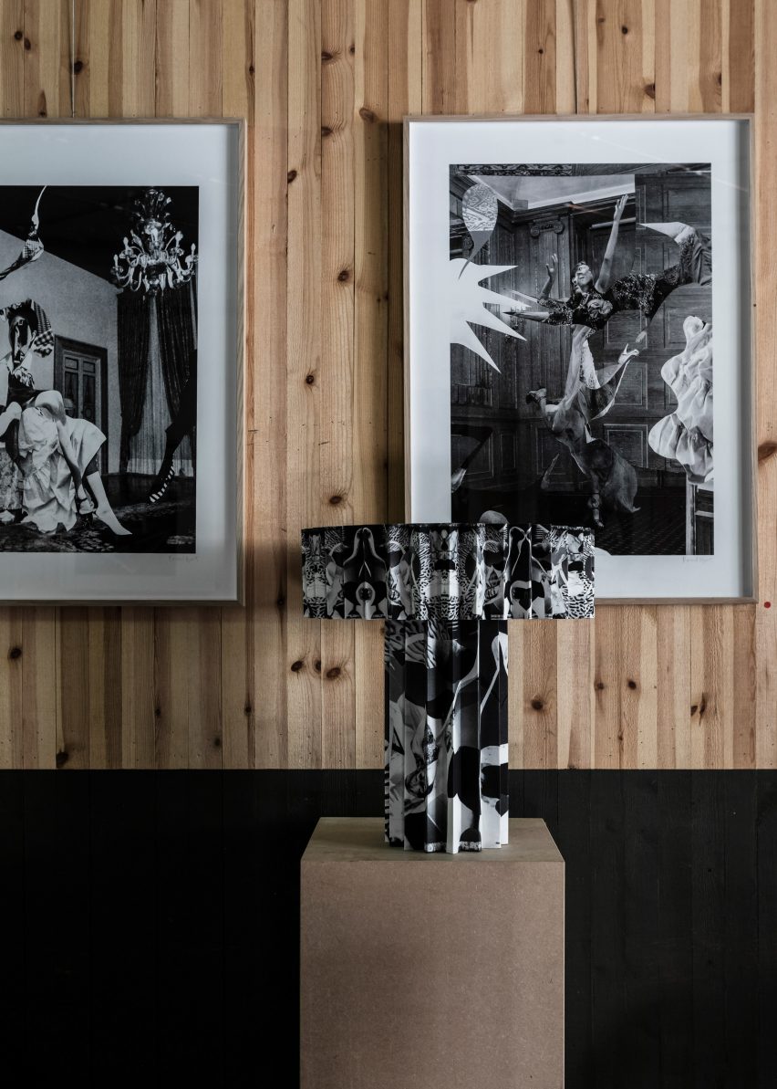 Interior featuring the Plissé lamp