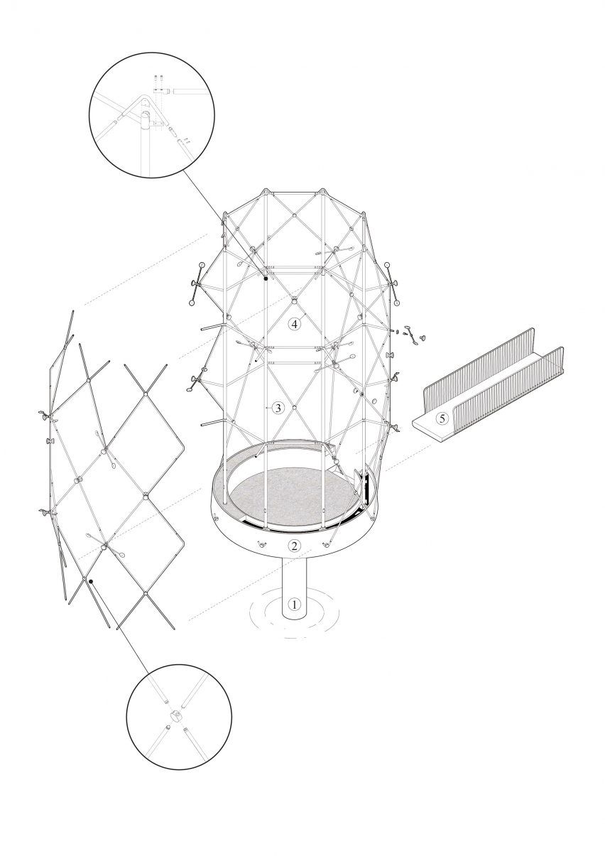 Le Belvédère drawing