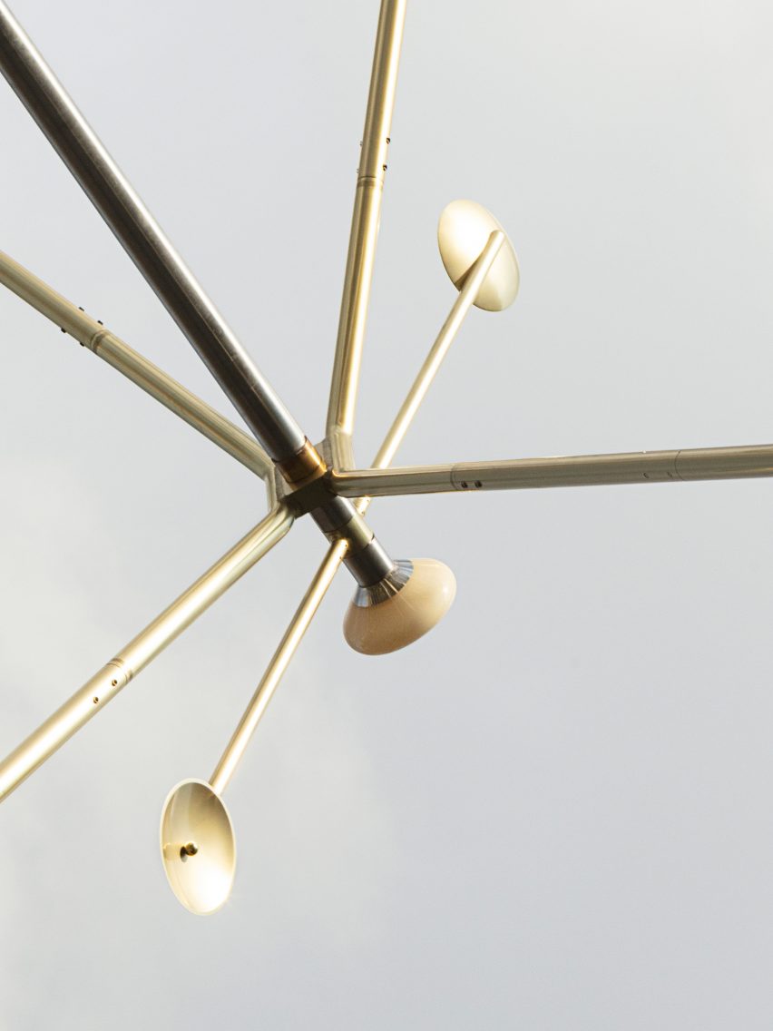 Mobile for steel pavilion