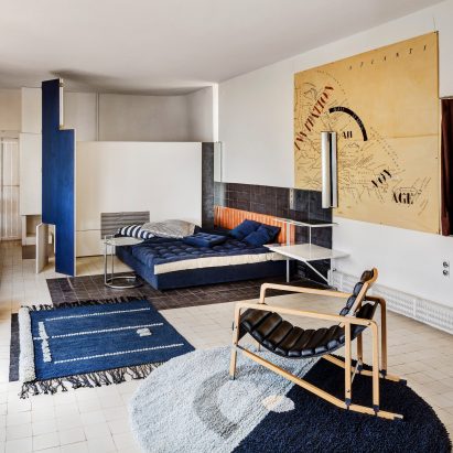 The living area of Eileen Gray's house