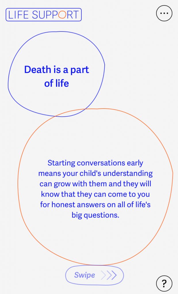 Life Support is a mobile-first digital tool