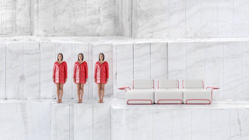 Lilly collection by Democràcia Estudio for Diabla in white and red