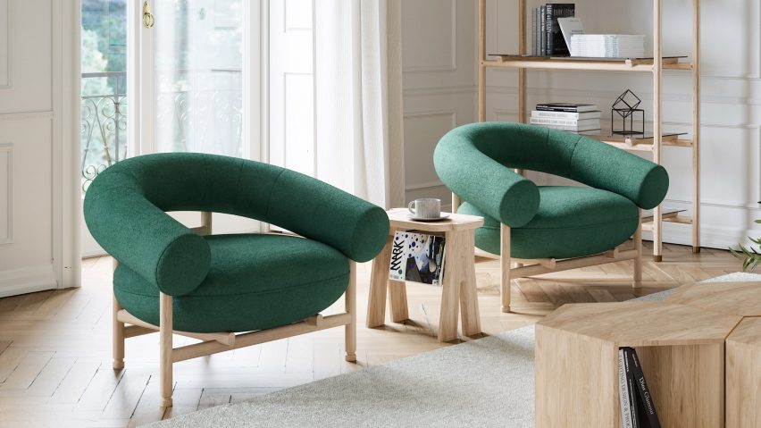 Loop lounge chair by David Girelli for Wewood