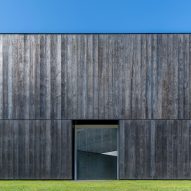 View inside LX Pavilion by OLI Architecture for London Cross by Richard Serra
