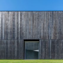 View inside LX Pavilion by OLI Architecture for London Cross by Richard Serra