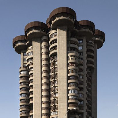 Top of Torres Blancas tower, Madrid