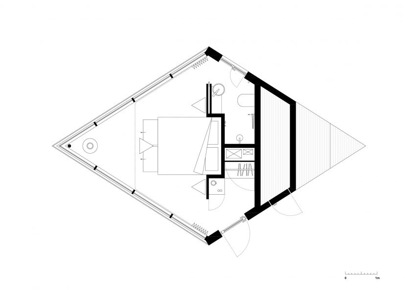 A floor plan of Maidla Nature Villa