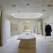 Interior of Maison Margiela's London Bruton Street store by Studio Anne Holtrop