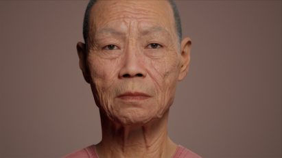 Portrait of digital human created using software by Epic Games and Unreal Engine