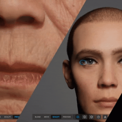 Demo of MetaHuman Creator by Epic Games and Unreal Engine