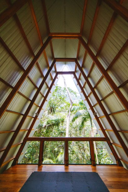 Rooftop terrace of Monkey House in Brazil