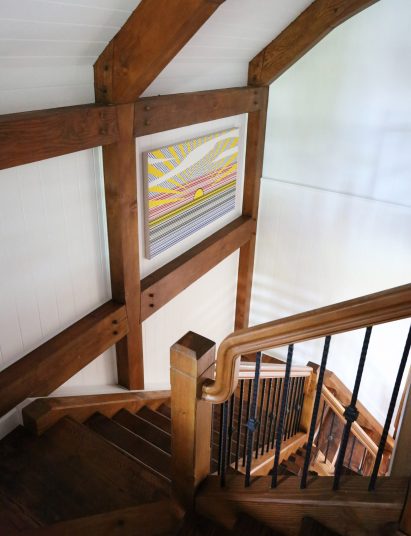 Douglas Copeland on the staircase