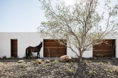 White stucco walls of house in Arizona
