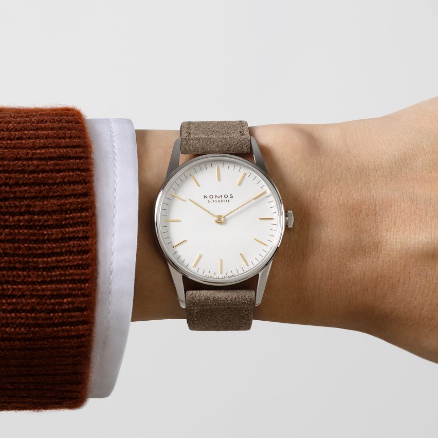 A person wearing the Orion 33 duo watch