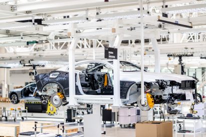 An electric-car factory