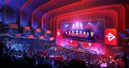 Interior of an esports venue for Toronto by Populous
