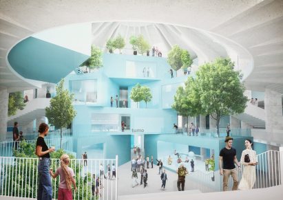 Interior of the Pyramid will have greenery and planters