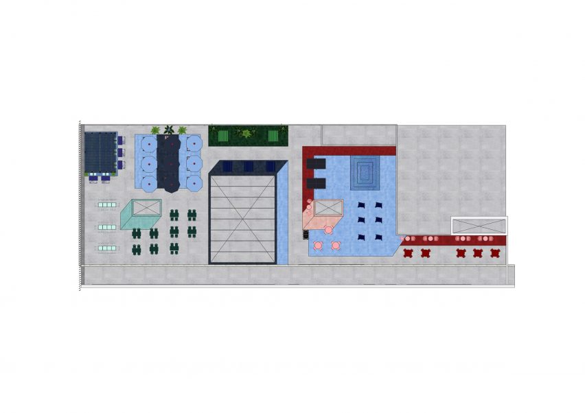 Plan of terrace