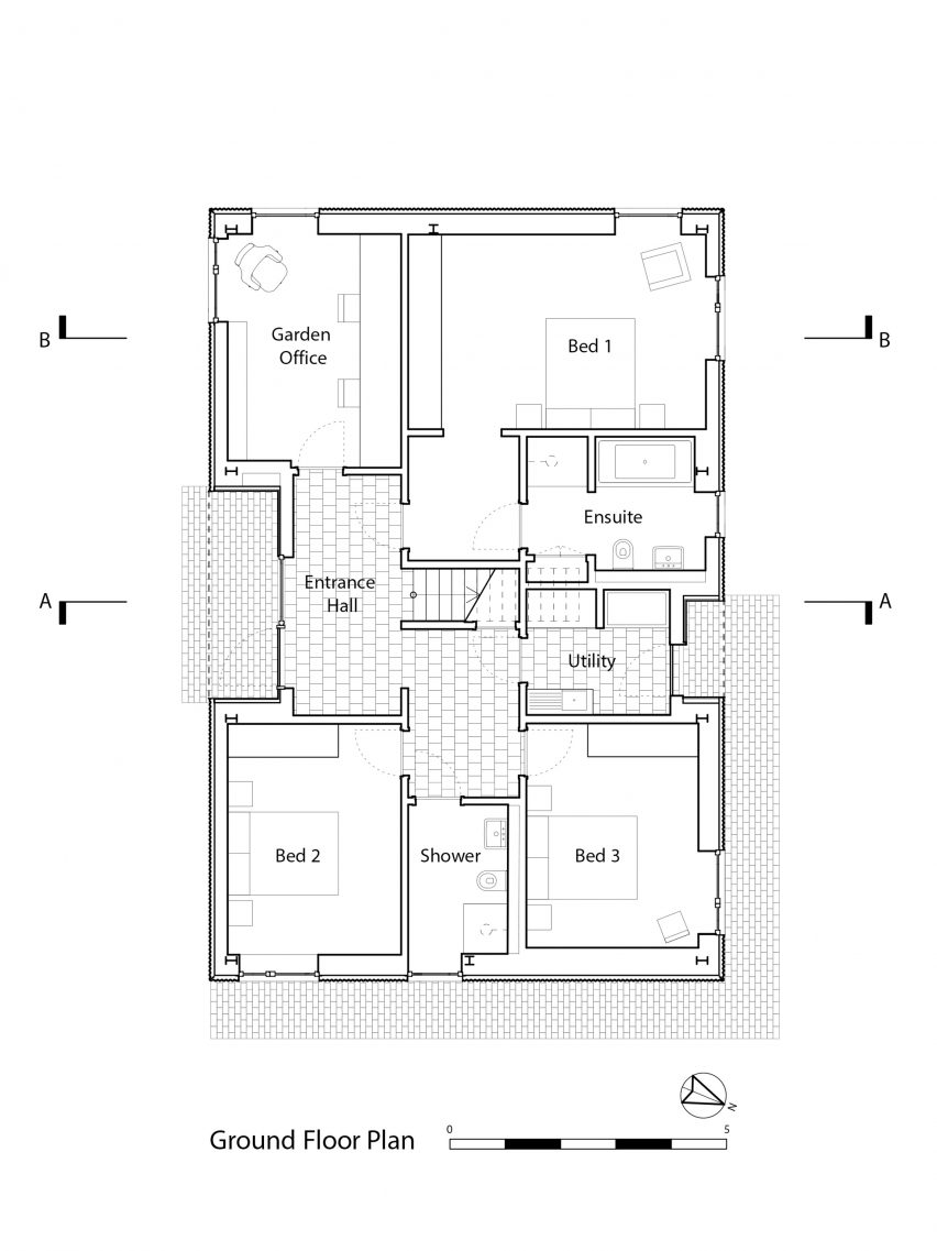 Barn conversion ground floor plan