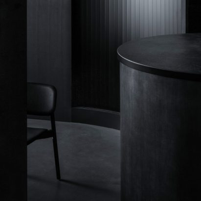 All-black interior of Tokyo's Burnside restaurant by Snøhetta