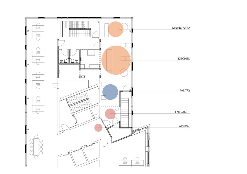 Substans restaurant in Aarhus by Krøyer & Gatten floor plan