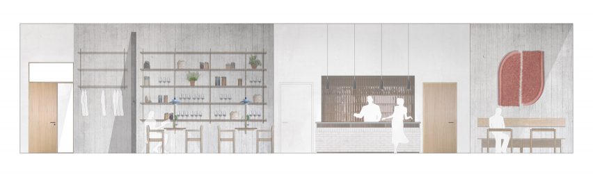 Substans restaurant in Aarhus by Krøyer & Gatten section one