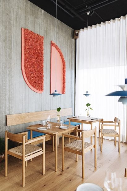 Artwork in Substans restaurant in Aarhus by Krøyer & Gatten